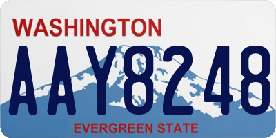 WA license plate AAY8248