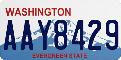 WA license plate AAY8429