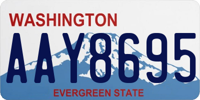 WA license plate AAY8695