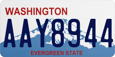 WA license plate AAY8944