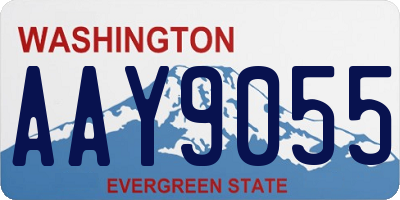 WA license plate AAY9055