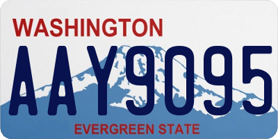 WA license plate AAY9095