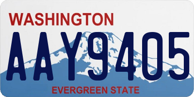 WA license plate AAY9405