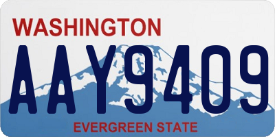 WA license plate AAY9409