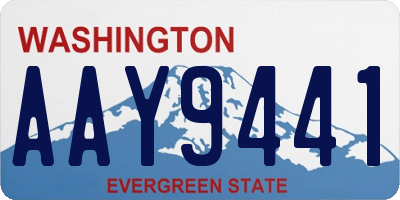 WA license plate AAY9441