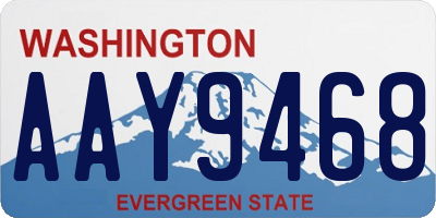 WA license plate AAY9468