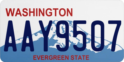 WA license plate AAY9507