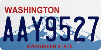 WA license plate AAY9527