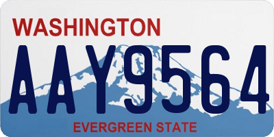 WA license plate AAY9564