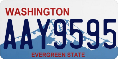 WA license plate AAY9595