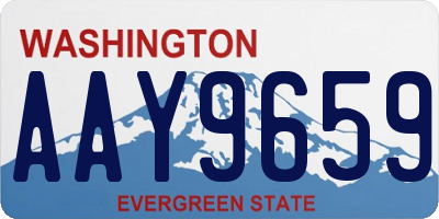 WA license plate AAY9659
