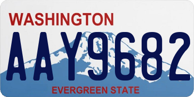 WA license plate AAY9682