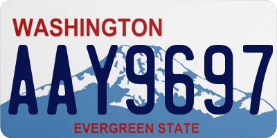 WA license plate AAY9697