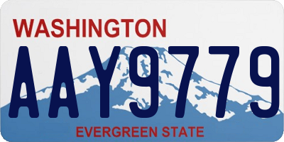 WA license plate AAY9779