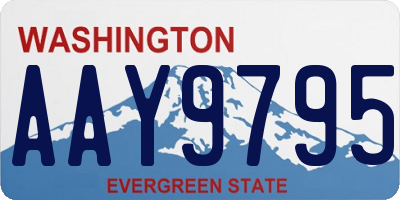 WA license plate AAY9795