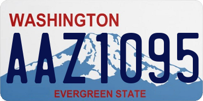 WA license plate AAZ1095