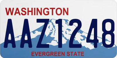 WA license plate AAZ1248