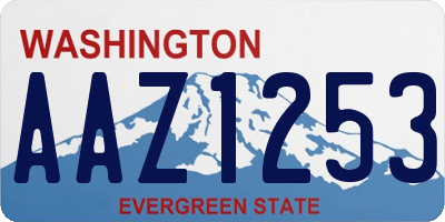 WA license plate AAZ1253