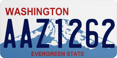 WA license plate AAZ1262