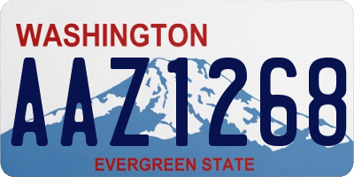 WA license plate AAZ1268