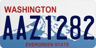 WA license plate AAZ1282