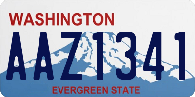 WA license plate AAZ1341
