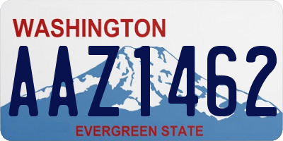 WA license plate AAZ1462