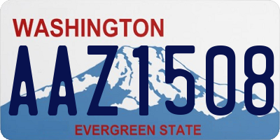 WA license plate AAZ1508