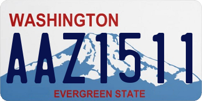 WA license plate AAZ1511