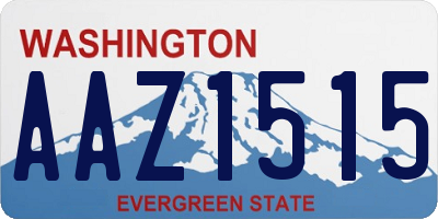 WA license plate AAZ1515