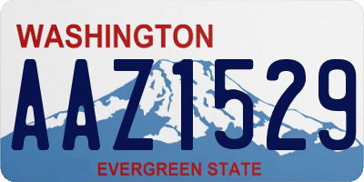 WA license plate AAZ1529
