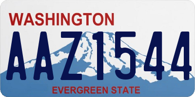 WA license plate AAZ1544