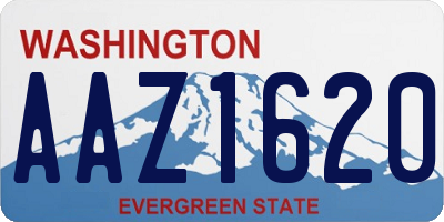 WA license plate AAZ1620