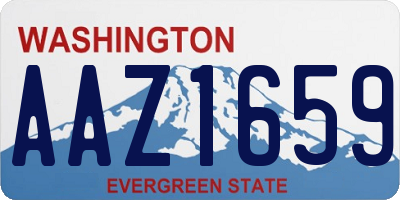 WA license plate AAZ1659