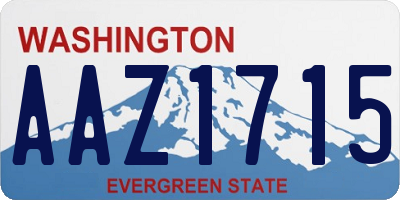 WA license plate AAZ1715