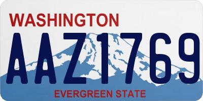 WA license plate AAZ1769