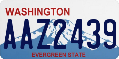 WA license plate AAZ2439