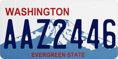 WA license plate AAZ2446