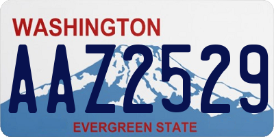 WA license plate AAZ2529