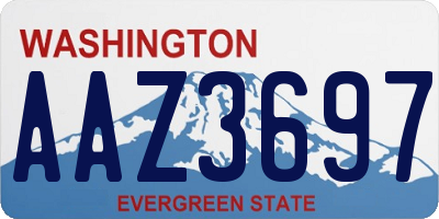 WA license plate AAZ3697