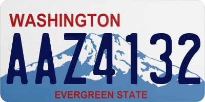 WA license plate AAZ4132