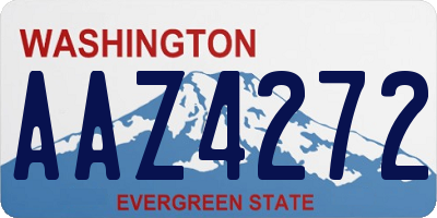WA license plate AAZ4272