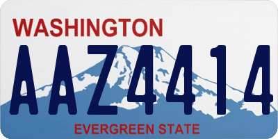 WA license plate AAZ4414