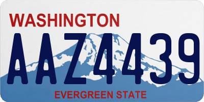 WA license plate AAZ4439