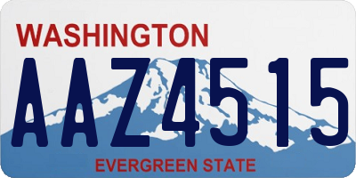 WA license plate AAZ4515