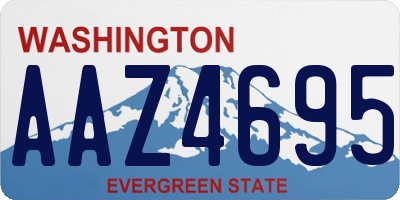 WA license plate AAZ4695