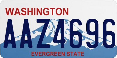 WA license plate AAZ4696