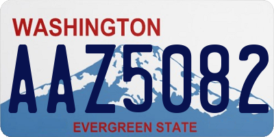 WA license plate AAZ5082