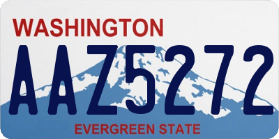 WA license plate AAZ5272