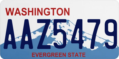 WA license plate AAZ5479